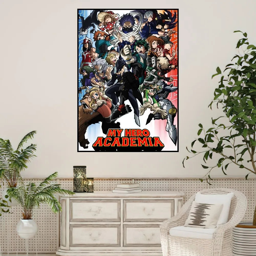 Anime My Hero Academia Poster Prints Wall Sticker Painting Bedroom Living Room Decoration Office Home