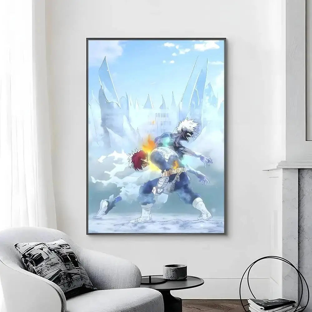 My Hero Academia Poster Canvas Art Print  Perfect Bedroom Wall Decor  Gift