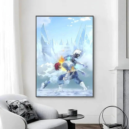 My Hero Academia Poster Canvas Art Print  Perfect Bedroom Wall Decor  Gift