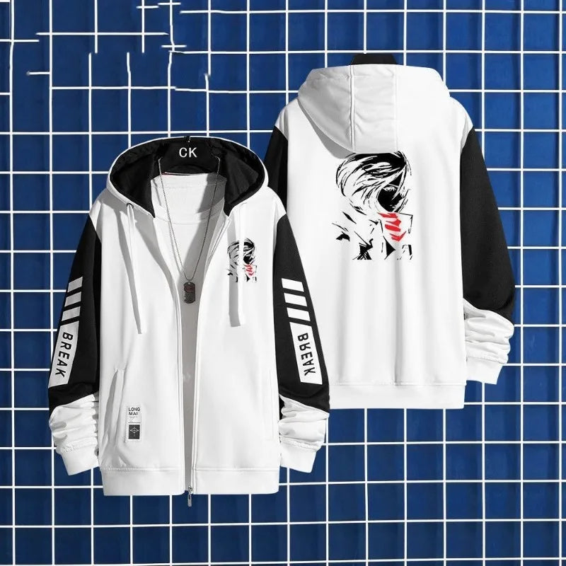 Anime Attack on Titan Scout Regiment Thin style Hoodie Zipper Sports Coat Men Women Printed Long Sleeve Role Playing Sportswear