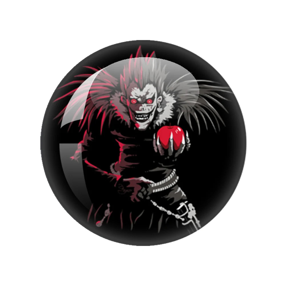 Death Note Sign Photo 12mm-40mm Anime Photo Glass Cabochon Demo Flat Back Making Findings Jewelry Findings