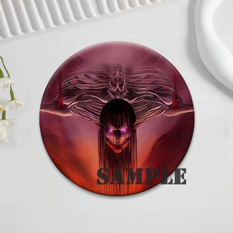 Anime Attack on Titan Brooches Exquisite Badge Eren Jäger Mikasa Ackerman Armin Arlert Levi Rivaille Rival Ackerman Cartoon Pins