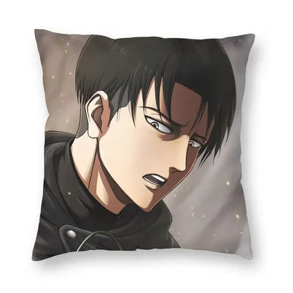 Levi Ackerman Attack On Titan Cushion Cover Print Harajuku Anime Manga Floor Pillow Case for Car Pillowcase Home Decor