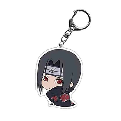 Anime Ninja Uzumaki Hatake Kakashi Uchiha Itachi Jiraiya  Acrylic Keychain Women Jewelry Gift Figures Toys