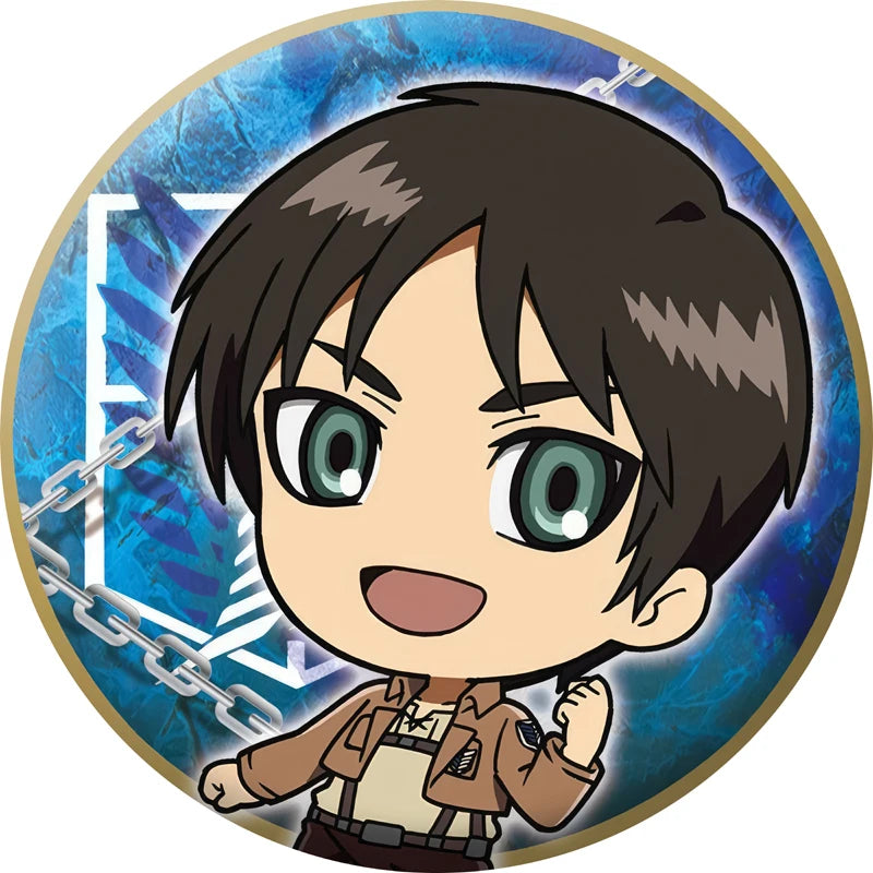 Attack on Titan Q-Version Anime Badge Handmade Cartoon Brooches Eren Jaeger Armin Arlert Lapel Pins Backpack Hat Decorations