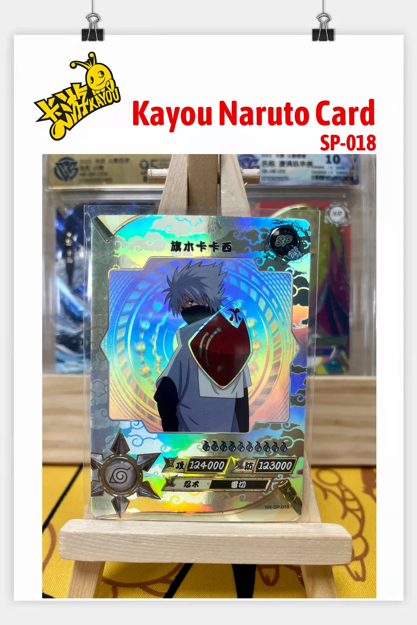 Kayou Genuine Anime Naruto Card SP Full Series No.001-040 Gaara Uzumaki Naruto Namikaze Minato Rare Collection Card Toy Gift