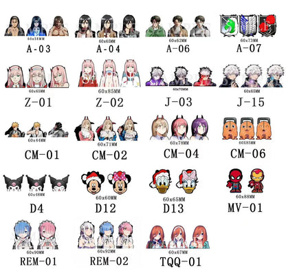 1 Piece Anime Naruto Dragon Ball Z Goku/Vegeta Magic Motion Small Stickers Waterproof Decals for Phone,cup,laptop Etcs Toy Gifts