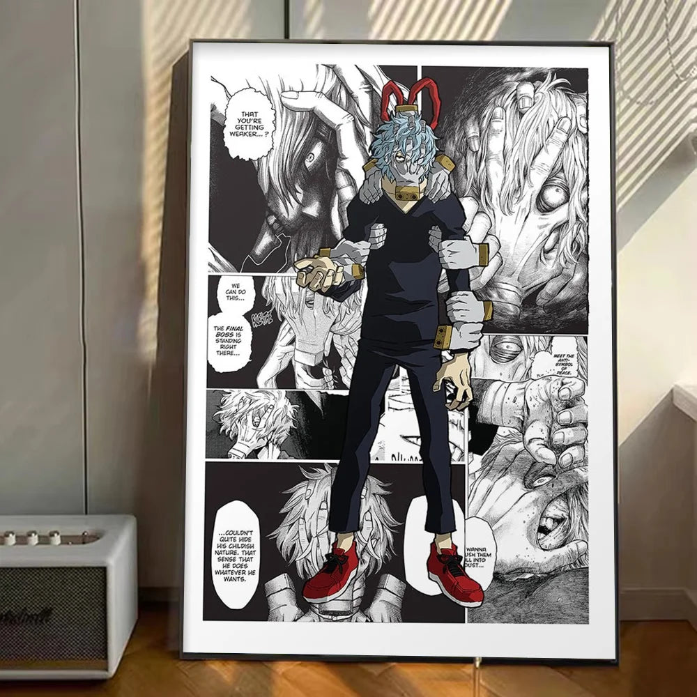 My Hero Academia Anime Poster Stickers Art Wall Murals Decor Game Room Decor Gifts Kawaii HD Painting Cat Cars