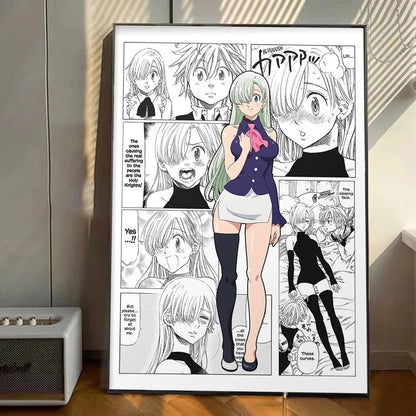 My Hero Academia Anime Poster Stickers Art Wall Murals Decor Game Room Decor Gifts Kawaii HD Painting Cat Cars