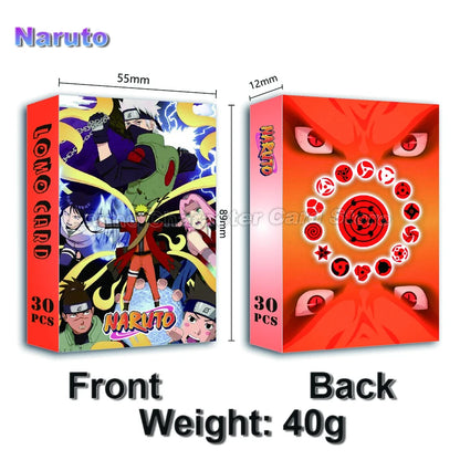 LOMO Card 30Pcs/Set Anime Sailor Moon One Piece Naruto JOJO SAO Cards Photocards Hobby Game Collection Toys For Children Gifts