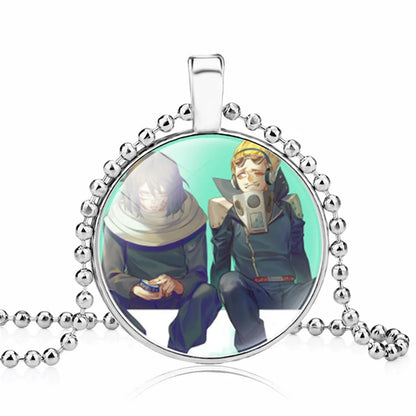 My Hero Academia Round Pendant Cartoon Student Necklace Anime Peripheral Accessories My Hero Academia Sweater Chain Gift