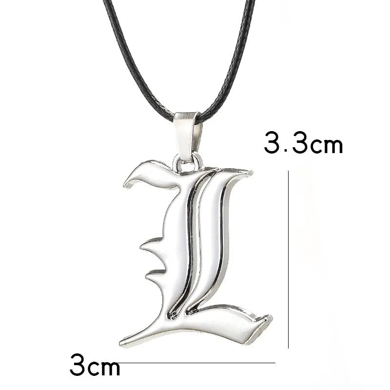 Anime Death Note Necklace Rope Leather Choker Black Notebook Pendant Cospaly Accessories For Women Men Party Jewelry Gifts