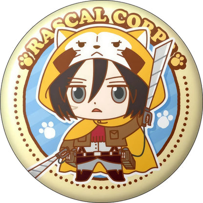 Attack on Titan Q-Version Anime Badge Handmade Cartoon Brooches Eren Jaeger Armin Arlert Lapel Pins Backpack Hat Decorations