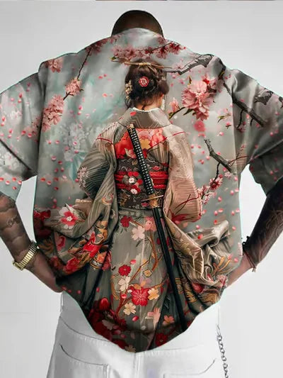 Men's T-Shirt Anime Girl Character Tee 3D Sexy Beauty Printed t shirt Loose Casual Street Men Top Oversized Short Sleeve T-shirt