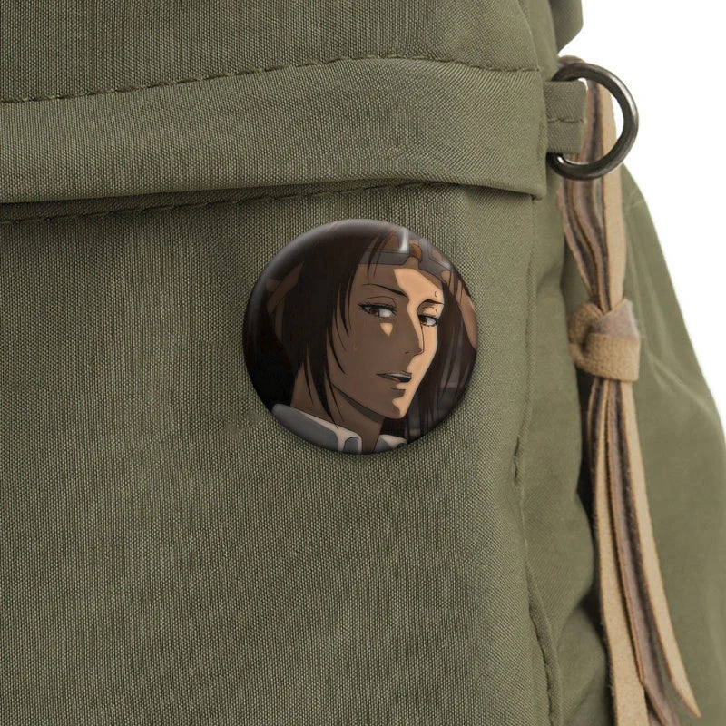 Anime Attack on Titan Brooches Exquisite Badge Eren Jäger Mikasa Ackerman Armin Arlert Levi Rivaille Rival Ackerman Cartoon Pins