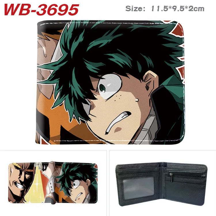 My Hero Academia Cartoon Short Wallet Anime Coin Purse with Card Holder