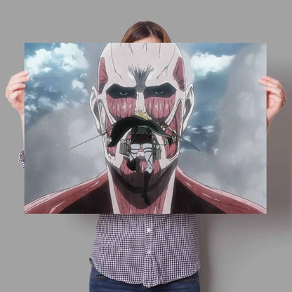 Anime Attack On Titan Canvas Poster  Artistic Wall Decor for Bedroom Living Room Perfect Quality Home Decoration