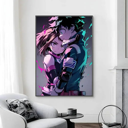 C-Classic Anime My Hero Academia Third Poster Canvas painting poster with prints Home bedroom living room decoration gift