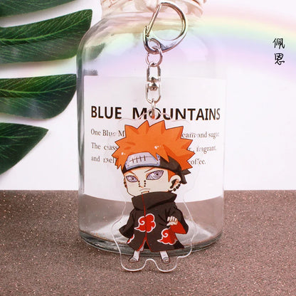 Anime Tobi Uchiha Obito Itachi Madara Uzumaki Hatake Kakashi Hyuga Hinata Deidara Acrylic Keychains Pendants Figure Toys Gifts
