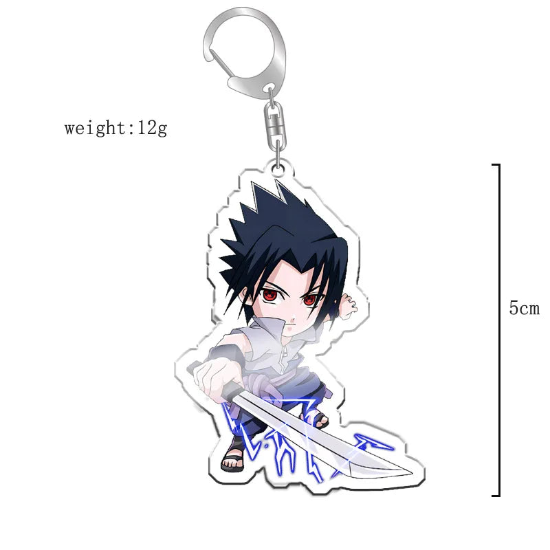 40Style Uzumaki Uchiha Sakura Gaara Obito Itachi Madara Hatake Kakashi Anime Figures Acrylic Keychains Fans Gift
