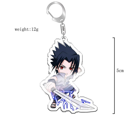 40Style Uzumaki Uchiha Sakura Gaara Obito Itachi Madara Hatake Kakashi Anime Figures Acrylic Keychains Fans Gift