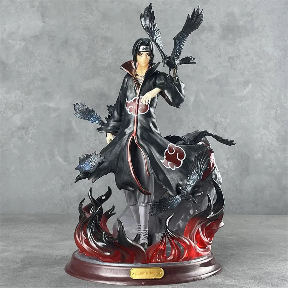 27cm Anime Naruto Figure Raven Weasel Uchiha Weasel Action Figure Model Statue Model Collection Decoration Model Toys Gift