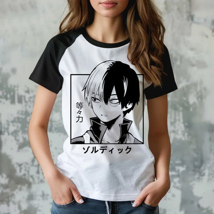 My Hero Academia t shirt women designer t-shirts girl manga clothing