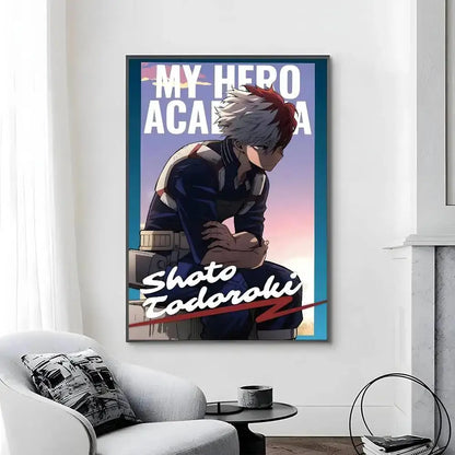 My Hero Academia Poster Canvas Art Print  Perfect Bedroom Wall Decor  Gift