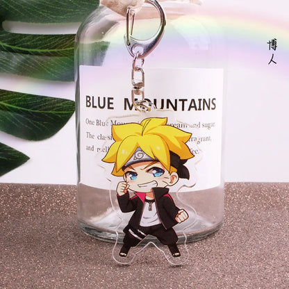 Anime Tobi Uchiha Obito Itachi Madara Uzumaki Hatake Kakashi Hyuga Hinata Deidara Acrylic Keychains Pendants Figure Toys Gifts
