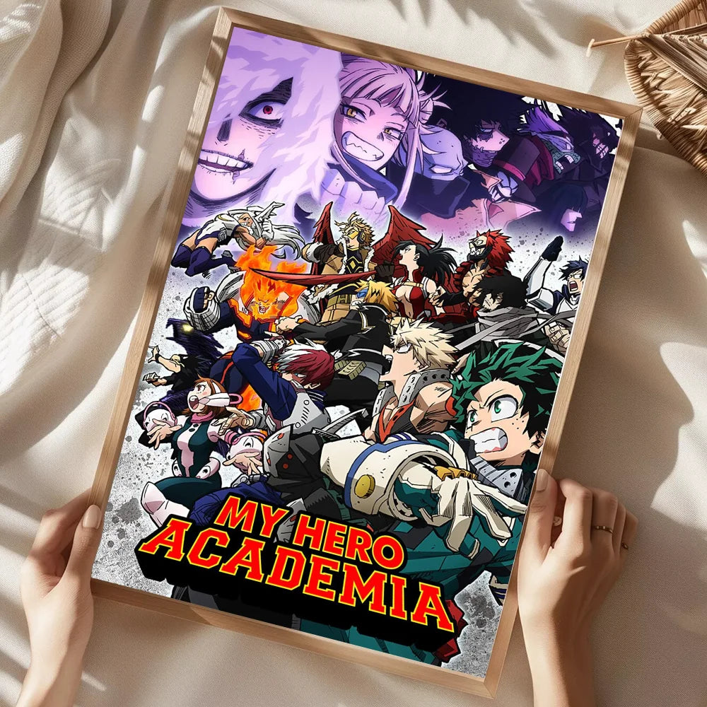 My Hero Academia Poster Home Living Room Bedroom Bar Cafe Art Decor