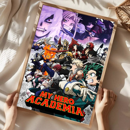 My Hero Academia Poster Home Living Room Bedroom Bar Cafe Art Decor
