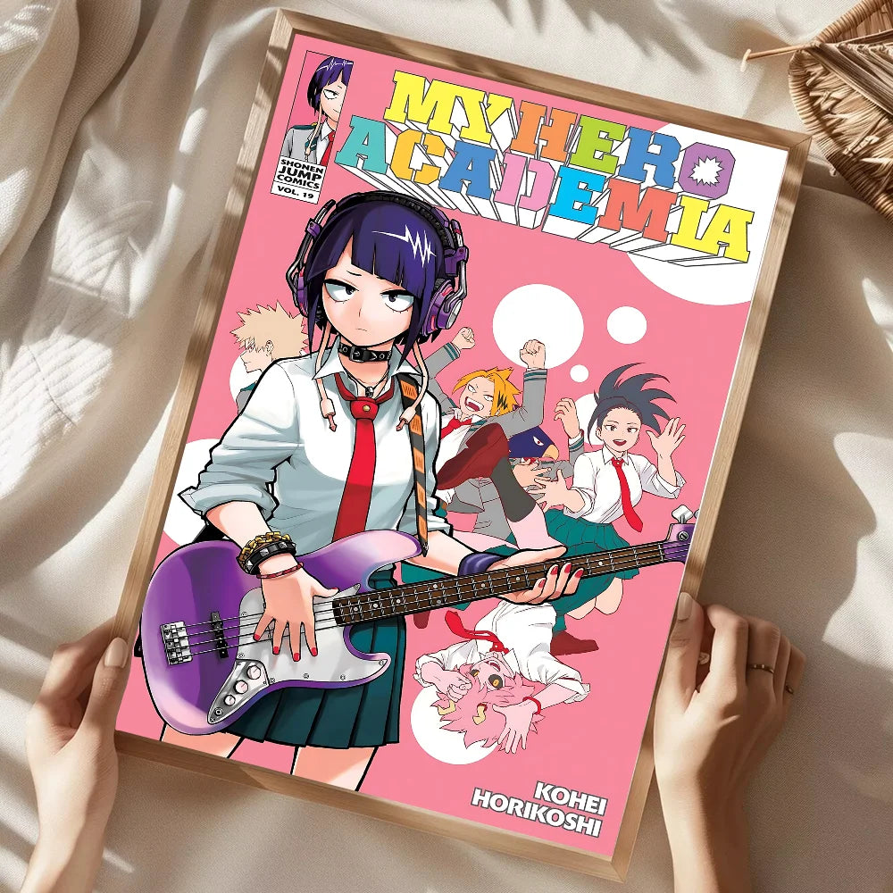 My Hero Academia Poster Home Living Room Bedroom Bar Cafe Art Decor