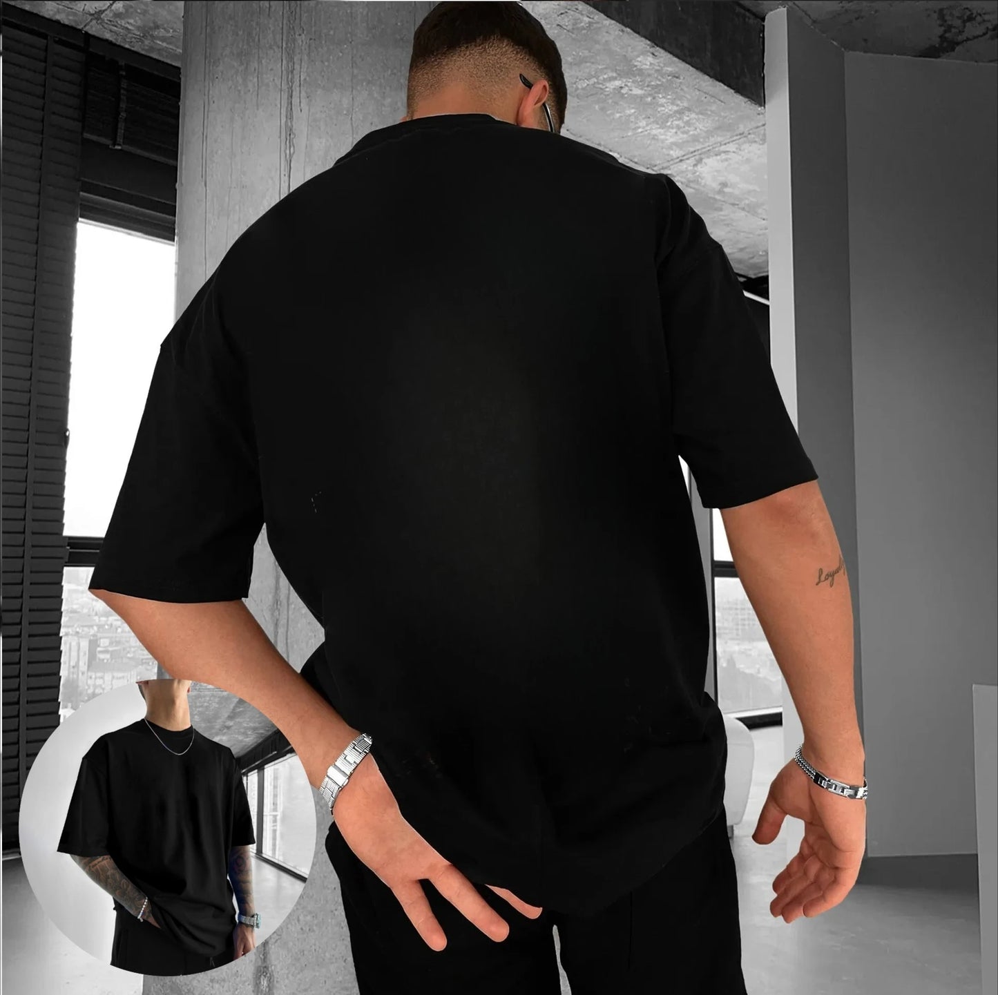 Demon Slayer Anime Co-branded Peripheral Printed T-shirt Men's Summer New American Hip Hop Trendy Casual Loose Parent-child Top