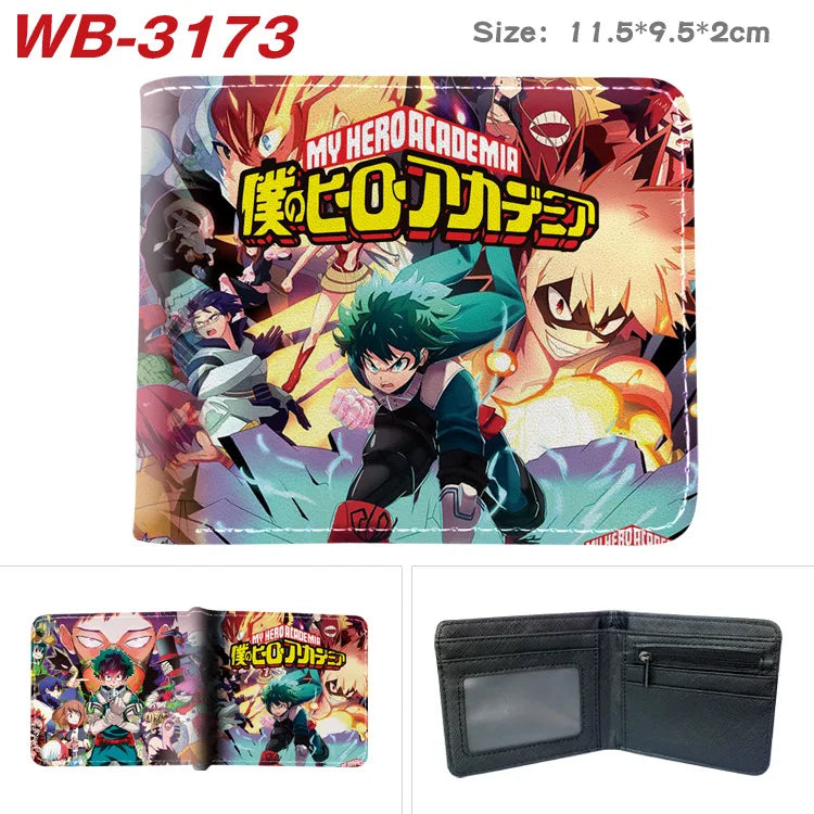 My Hero Academia Cartoon Short Wallet Anime Coin Purse with Card Holder