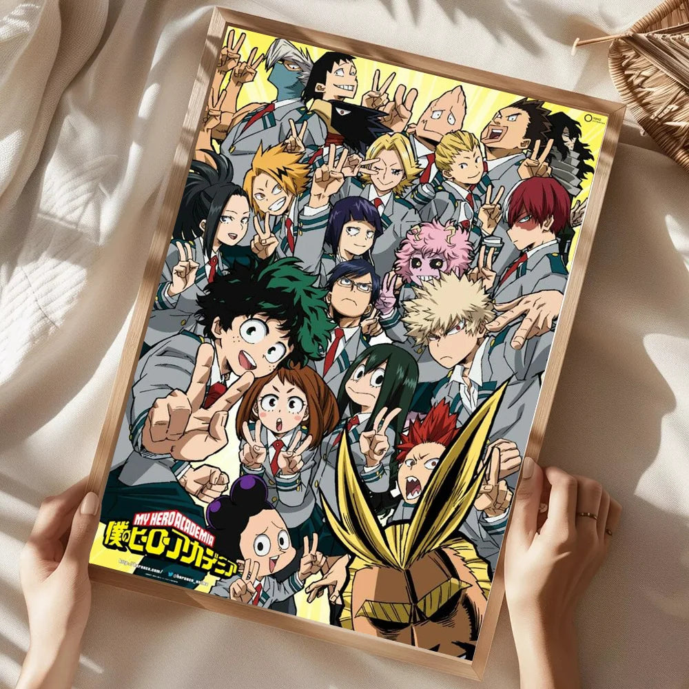 My Hero Academia Poster Home Living Room Bedroom Bar Cafe Art Decor