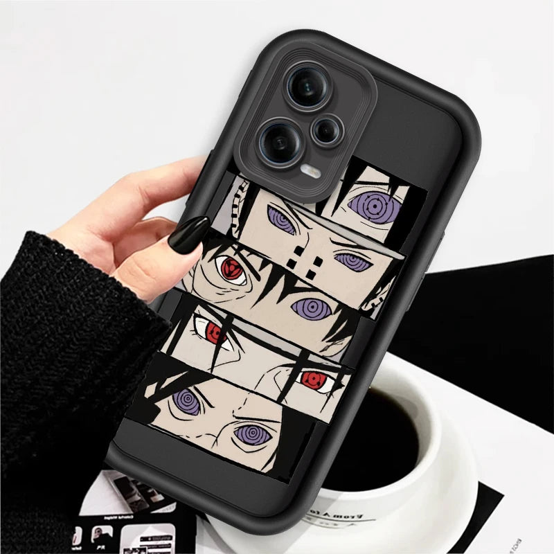 Anime Naruto Fashion Cool Cute Eye Ladder For Xiaomi Redmi Note 13 12 12C 11 11S 10 10C 10A 9C 9A Pro 5G TPU Phone Case
