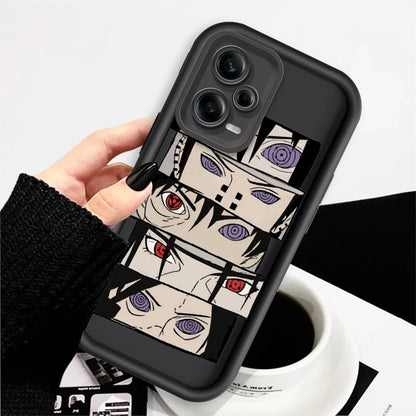 Anime Naruto Fashion Cool Cute Eye Ladder For Xiaomi Redmi Note 13 12 12C 11 11S 10 10C 10A 9C 9A Pro 5G TPU Phone Case