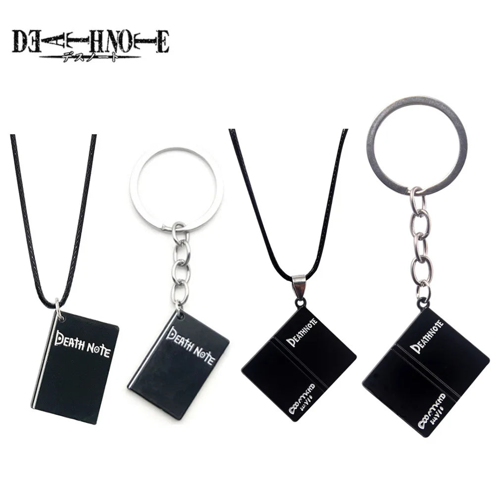 Anime Death Note Keychain Black Notebook  Pendant Key Chain Cospaly Accessories Keyring for Women Men Jewelry Gifts