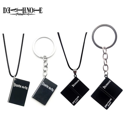 Anime Death Note Keychain Black Notebook  Pendant Key Chain Cospaly Accessories Keyring for Women Men Jewelry Gifts