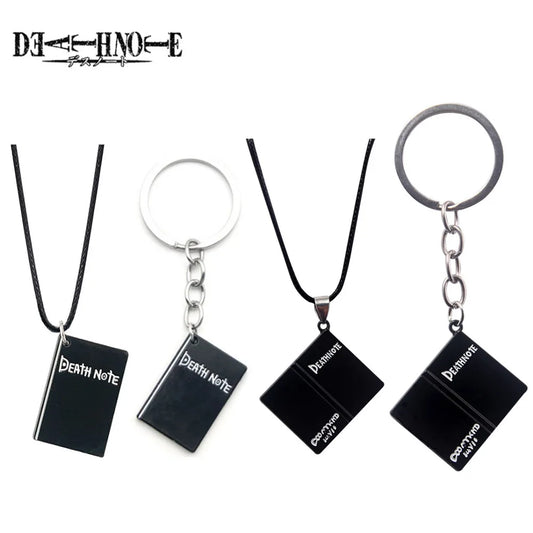 Anime Death Note Keychain Black Notebook  Pendant Key Chain Cospaly Accessories Keyring for Women Men Jewelry Gifts