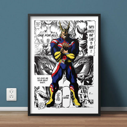 My Hero Academia Canvas Poster  Anime Wall Art for Living  Kids Room Decor