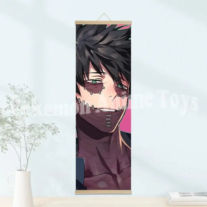 My Hero Academia Poster: Hanging Scroll, HD Quality Wall Art, Retro Posters for Home Room Wall Decoration