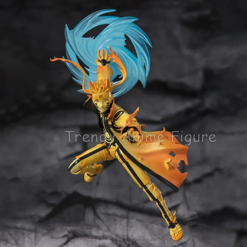 Anime Naruto Figures Shf Uzumaki Naruto Kurama Link Mode Courageous Strength That Binds Action Figure Movable Model Toys Gifts