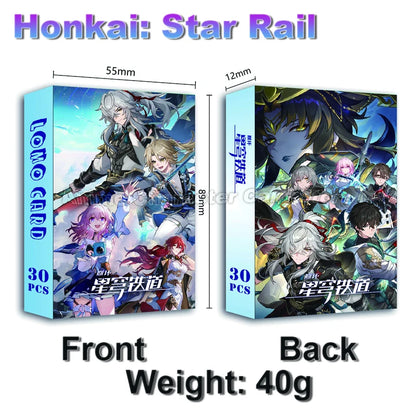 LOMO Card 30Pcs/Set Anime Sailor Moon One Piece Naruto JOJO SAO Cards Photocards Hobby Game Collection Toys For Children Gifts