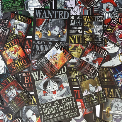 One Piece Pastable Canvas Painting Anime Figure Luffy All Characters WANTED HD Print Picture for Bedroom Wall Decoration Poster