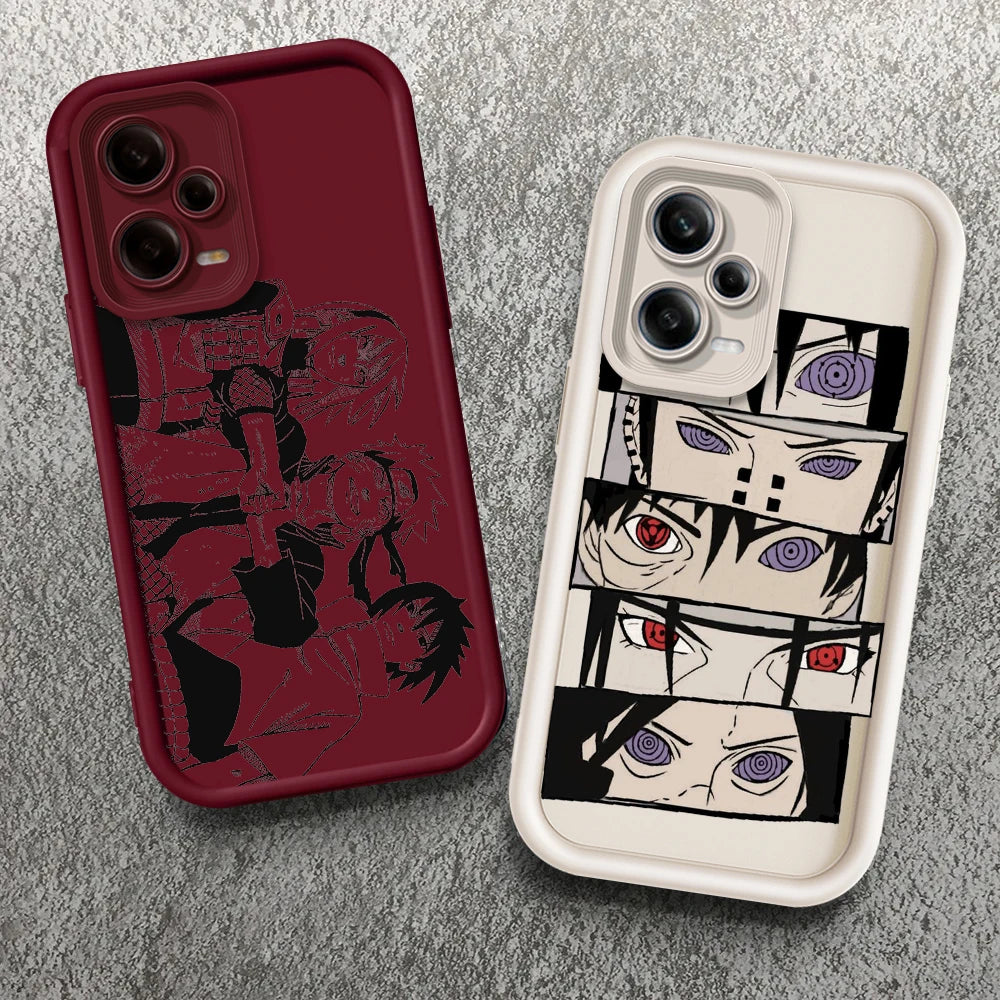 Anime Naruto Fashion Cool Cute Eye Ladder For Xiaomi Redmi Note 13 12 12C 11 11S 10 10C 10A 9C 9A Pro 5G TPU Phone Case
