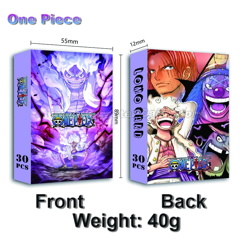 LOMO Card 30Pcs/Set Anime Sailor Moon One Piece Naruto JOJO SAO Cards Photocards Hobby Game Collection Toys For Children Gifts
