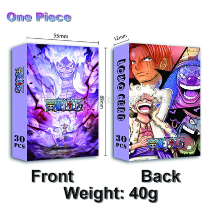 LOMO Card 30Pcs/Set Anime Sailor Moon One Piece Naruto JOJO SAO Cards Photocards Hobby Game Collection Toys For Children Gifts