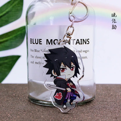 Anime Tobi Uchiha Obito Itachi Madara Uzumaki Hatake Kakashi Hyuga Hinata Deidara Acrylic Keychains Pendants Figure Toys Gifts