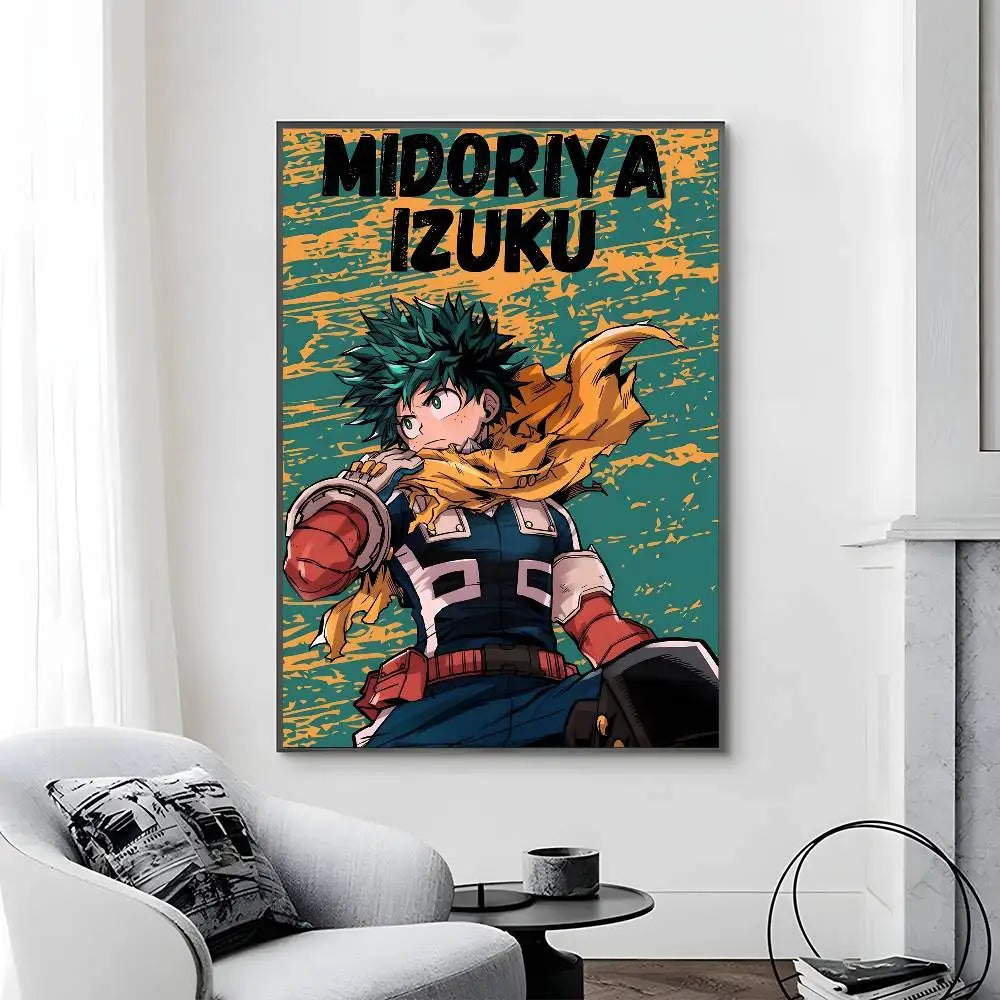 C-Classic Anime My Hero Academia Third Poster Canvas painting poster with prints Home bedroom living room decoration gift